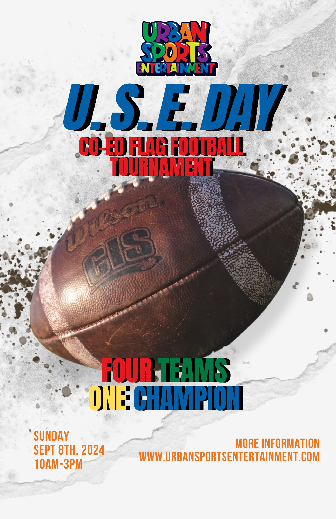 ONE DAY COED FLAG FOOTBALL TOURNAMENT